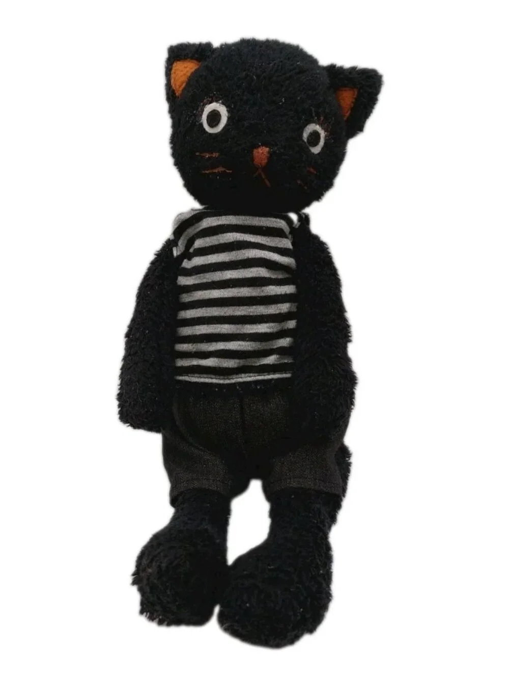 Plush Black Cat In Shirt & Pants Bunnys Home 12